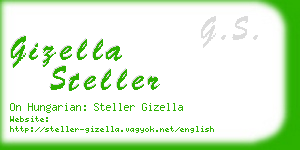 gizella steller business card